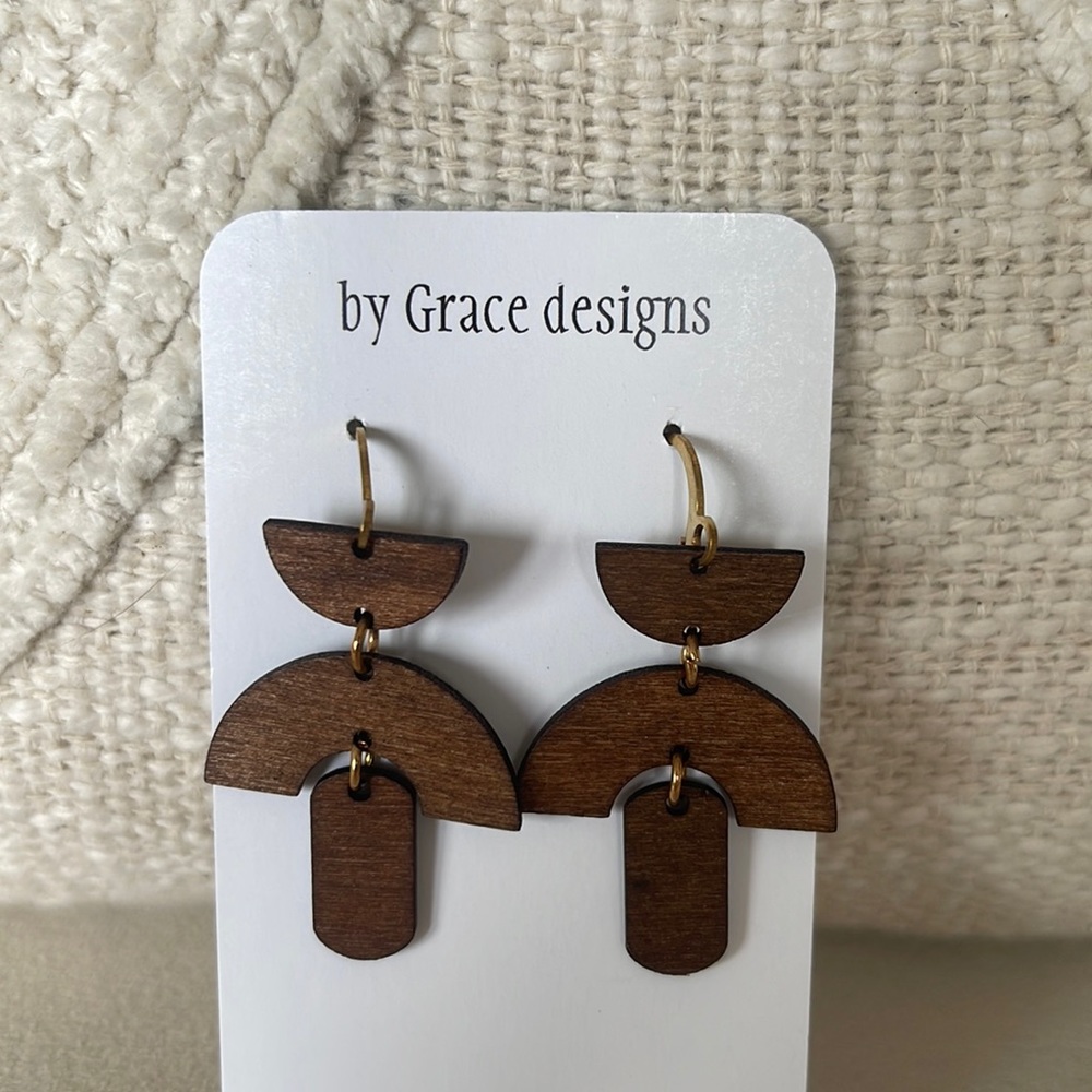 Wooden Boutique earrings